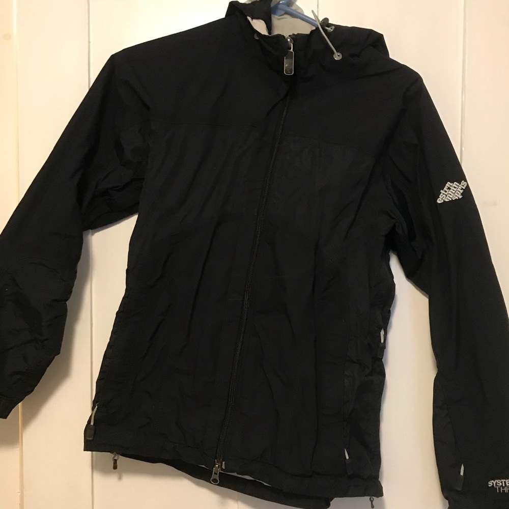 Black rain jacket